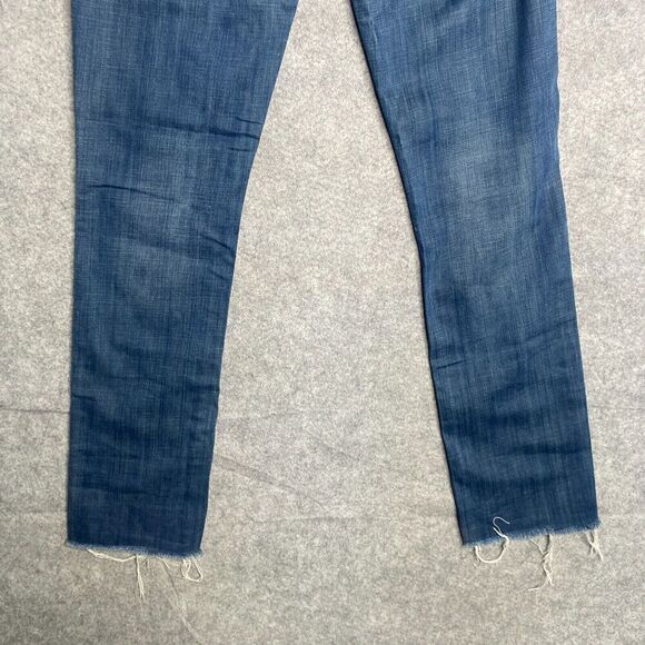 Goldsign Designer Jeans  | GOLDSIGN Size 28 W2310-131 Raw Hem Medium Wash Blue - Picture 11 of 11